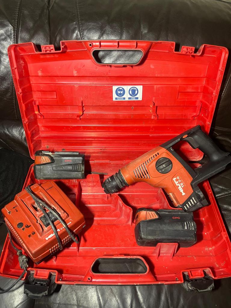 Hilti TE 7-A accu boorhamer in goede staat in systainer, Ophalen of Verzenden