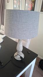 Mooie staande lamp met stoffen kap, Modern klassiek, Ophalen of Verzenden, Zo goed als nieuw, Minder dan 100 cm