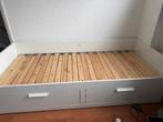 Ikea BRIMNES uitschuifbed met 2 laden, Ophalen, Gebruikt, Wit, Tweepersoons