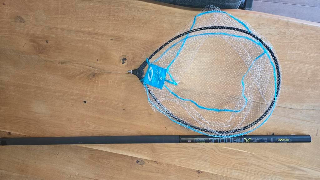 Nieuw schepnet + Delphin stok (uitschuifbaar 4 meter carbon), Ophalen, Nieuw, Net of Fuik