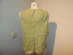 Oska lime top linnen v hals mouwloos zomers mt M, Maat 38/40 (M), Verzenden, Geel, Zo goed als nieuw