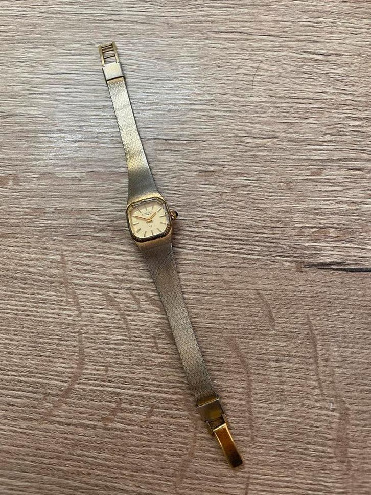 Vintage Lincoln dameshorloge, goudkleurig, Sieraden, Tassen en Uiterlijk, Horloges | Dames, Gebruikt, Polshorloge, Overige merken