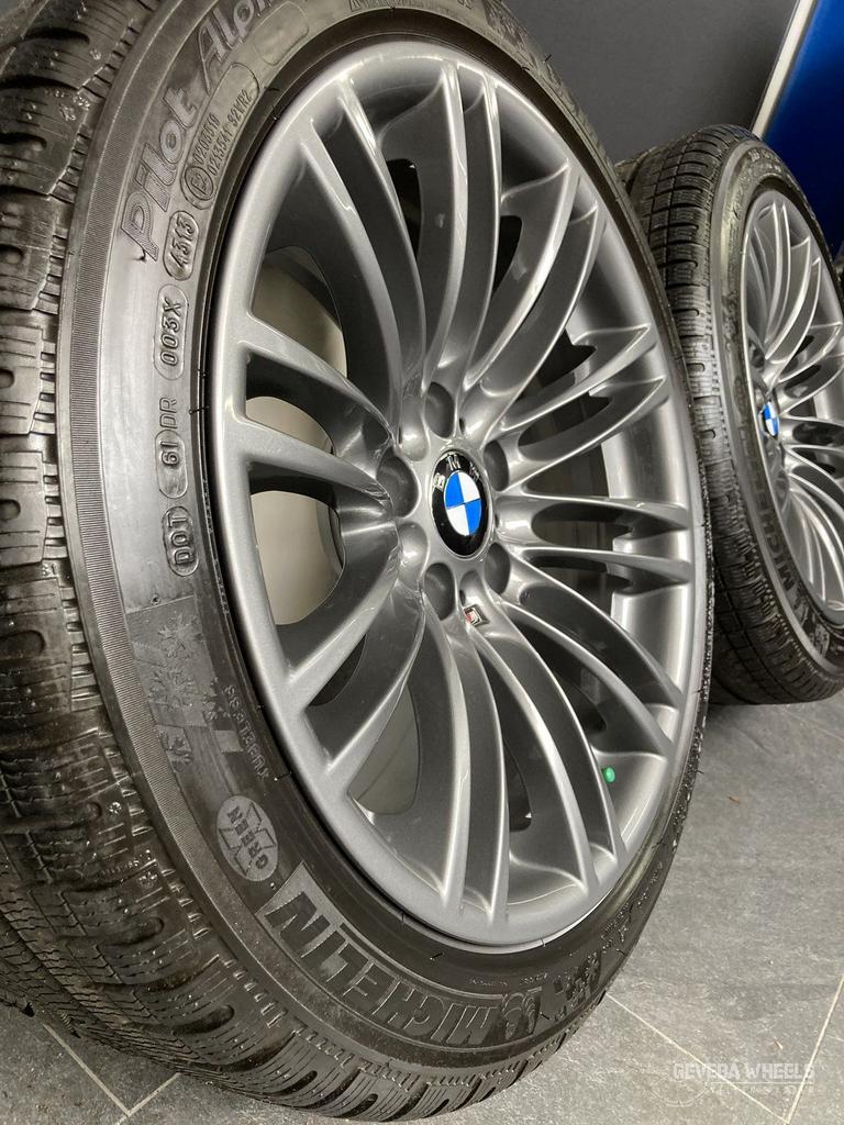 18” originele BMW M3 e92 velgen + winterbanden 219M 5x120, 18 inch, -, -, Banden en Velgen