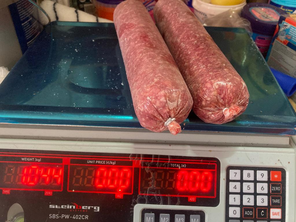 4 kg waterbuffel gehakt, Ophalen