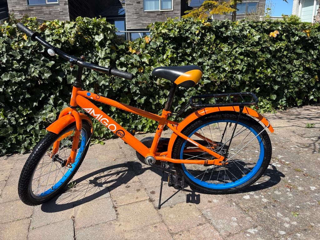 Gebruikte jongensfiets 20 inch - Oranje Amigo BMX, Fietsen en Brommers, Minder dan 49 cm, Ophalen of Verzenden, Gebruikt, Overige merken