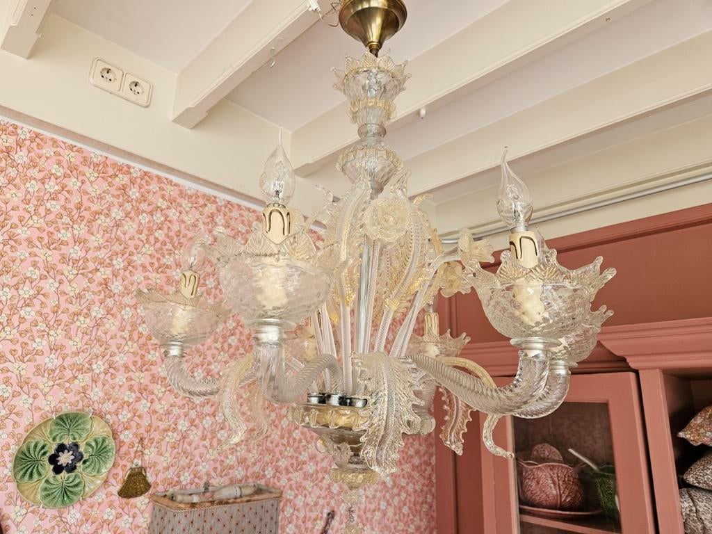 Prachtig murano Venetiaanse kroonluchter ** WEG = WEG **, Huis en Inrichting, Lampen | Kroonluchters, Ophalen of Verzenden