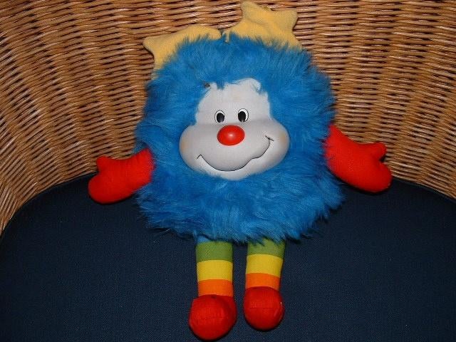 MATTEL HALLMARK POPJE LANGHARIG PLUIZIG BLAUW MET, Ophalen of Verzenden, Nieuw, Overige typen
