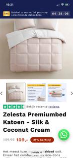 Zelesta dekbed lits jumeaux coconot cream, Wit, Dekbedovertrek, Tweepersoons, Ophalen of Verzenden