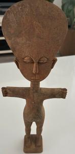OUDE AFRIKAANSE HANDGESNEDEN ASHANTI VRUCHTBAARHEIDSPOP, Antiek en Kunst, Ophalen of Verzenden