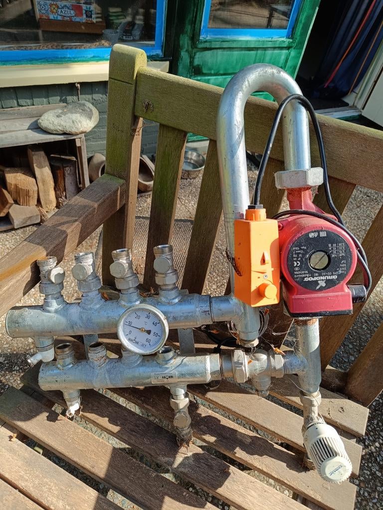 Regelunit vloerverwarming 4 groepen met Grundfos pomp, Ophalen, Minder dan 30 cm, Overige typen, Minder dan 60 cm