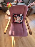 Roze fauteuil, Huis en Inrichting, Ophalen of Verzenden, Zo goed als nieuw, 75 tot 100 cm, 50 tot 75 cm