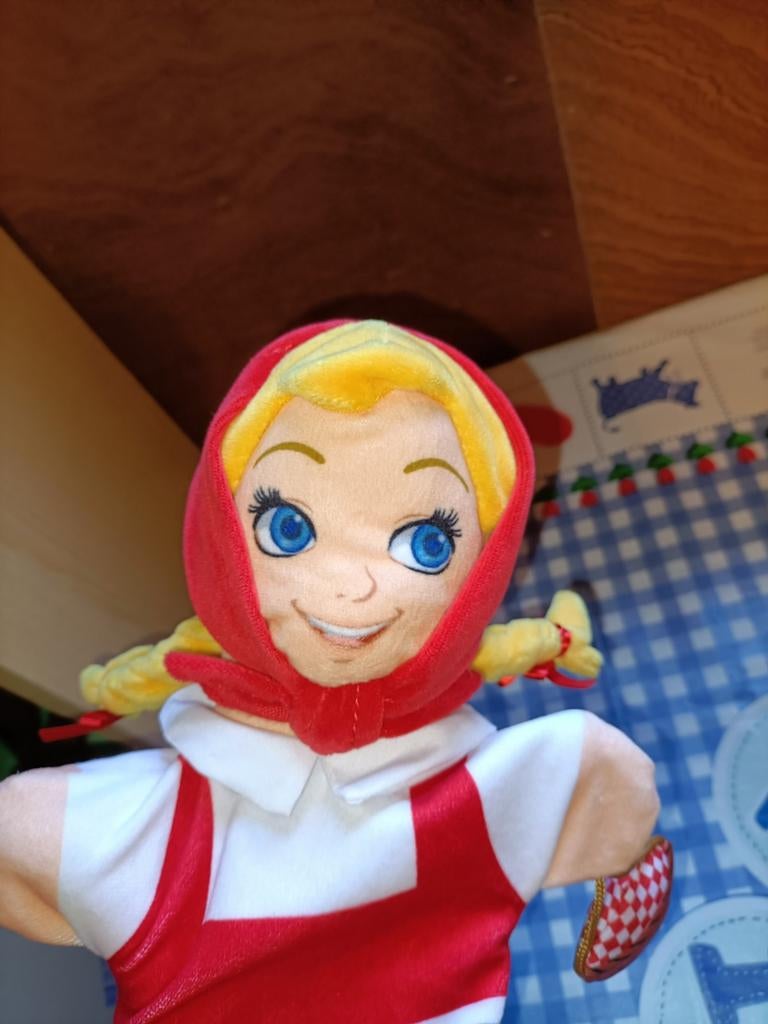 Roodkapje handpop / poppenkast pop Albert Heijn Efteling, Ophalen of Verzenden, Zo goed als nieuw, Overige typen