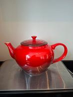 Le Creuset rode keramieke theepot - 1 liter, Ophalen of Verzenden, Gebruikt
