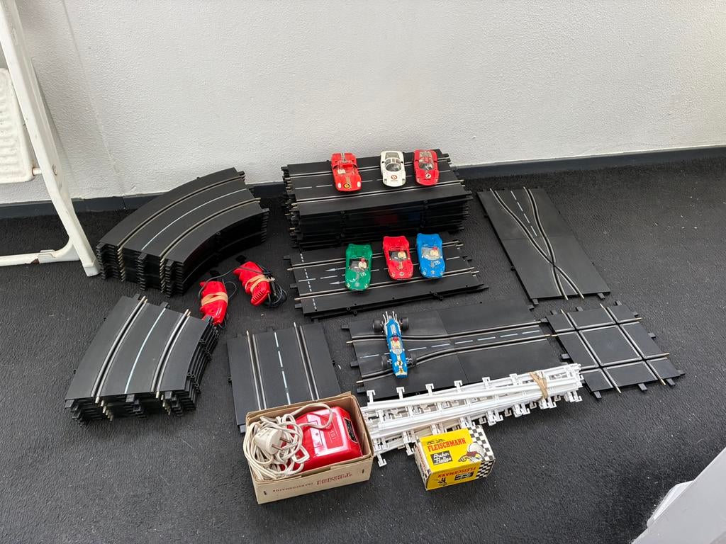 Fleischmann racebaan met 7 auto’s, Kinderen en Baby's, Speelgoed | Racebanen, Ophalen, Gebruikt, Elektrisch, Fleischmann
