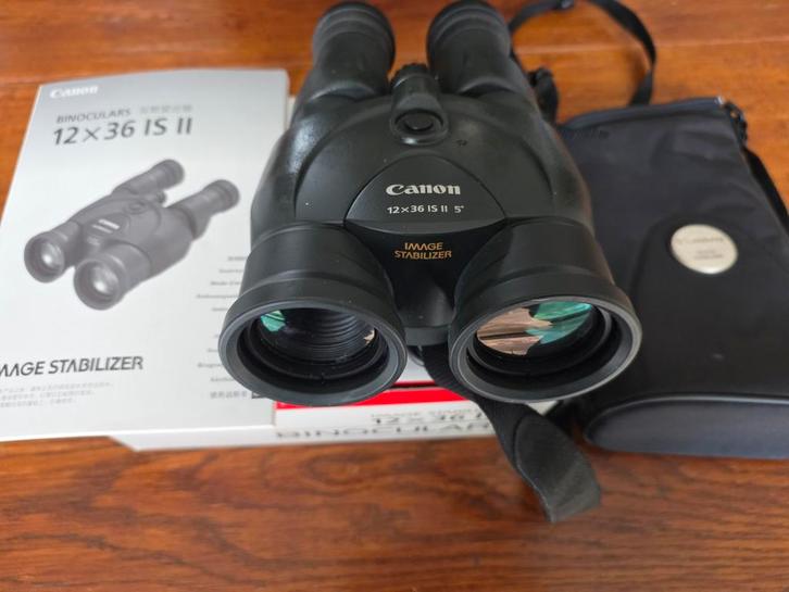 Canon 12x36 IS II Verrekijker met Beeldstabilisatie, Audio, Tv en Foto, Optische apparatuur | Verrekijkers, Zo goed als nieuw