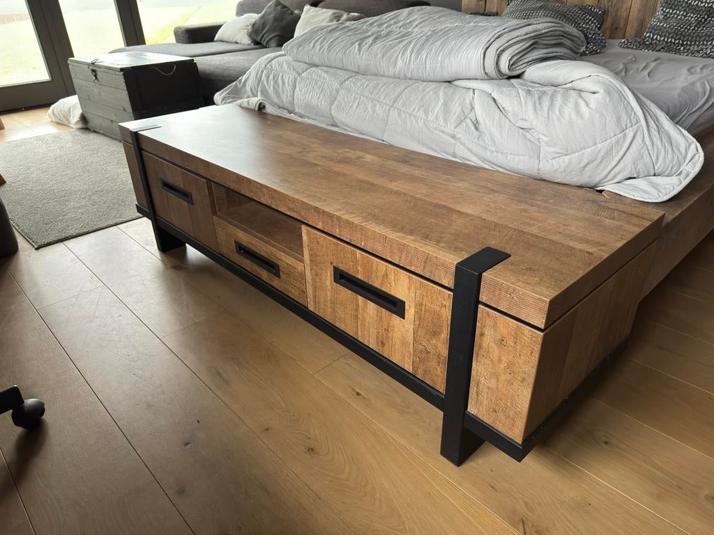 TV-Meubel/Kast Borneo (Old Teak stijl) met softclose, Ophalen, Zo goed als nieuw, 25 tot 50 cm, Minder dan 100 cm