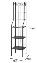 IKEA RÖNNSKÄR stellingkast - badkamerkast zwart, Ophalen