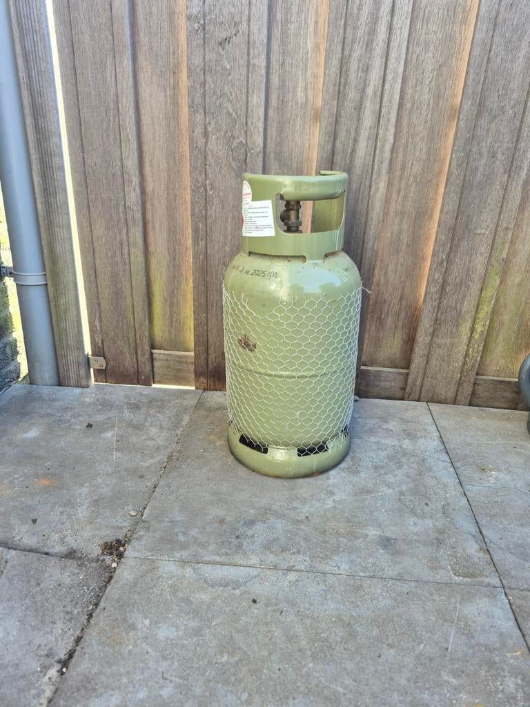 Lege groene gasfles, Tuin en Terras, Ophalen, Gebruikt