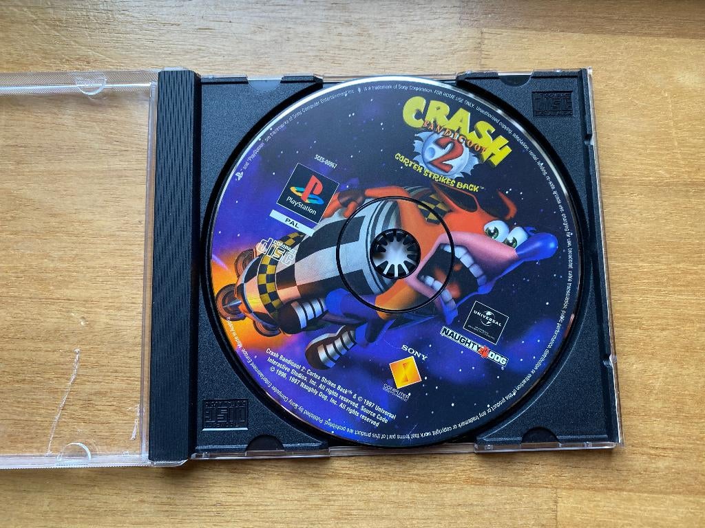 crash bandicoot 2 ps1 disk only, Spelcomputers en Games, Games | Sony PlayStation 1, 1 speler, Racen en Vliegen, Ophalen of Verzenden