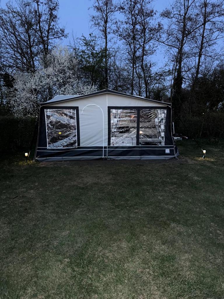 Dorema voortent Madrid Omloopmaat 10   Diepte 240, Caravans en Kamperen, Ophalen, Zo goed als nieuw, PVC, Dorema