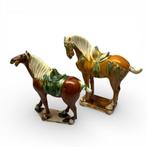 Twee Chinese Tang stijl paarden, Antiek en Kunst, Ophalen of Verzenden