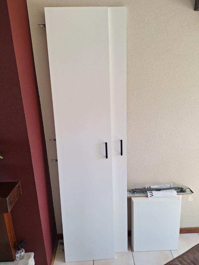 Witte Pax kast deuren met greep 236cm, Ophalen, 25 tot 50 cm, 50 tot 100 cm, 200 cm of meer