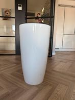 Elho Brussels Diamond High plantenbak 71cm hoog wit, Kunststof, Rond, Binnen, Zo goed als nieuw