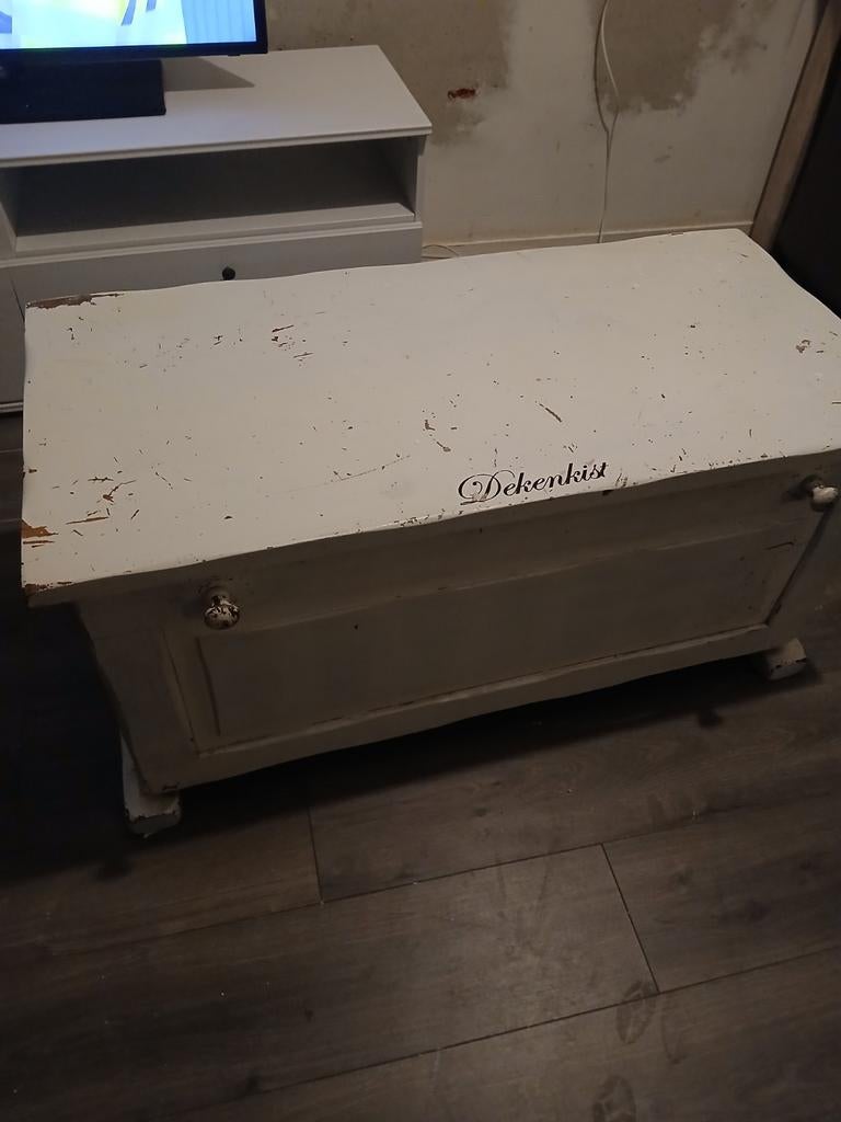 Dekenkist, Huis en Inrichting, Ophalen, Gebruikt, 50 tot 100 cm, 50 tot 75 cm