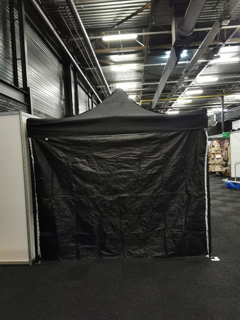 Zwarte 3x6 Easy Up tent; frame, dakdoek, zijwanden, Ophalen, Opvouwbaar, -, Minder dan 4 meter