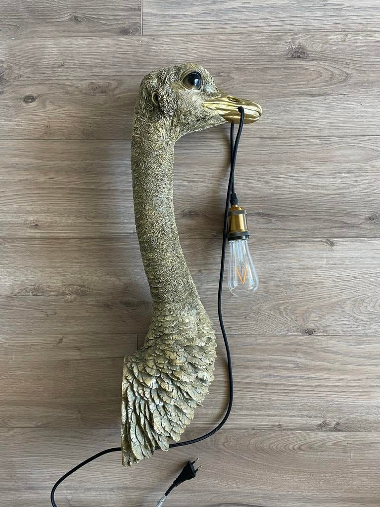Wandlamp struisvogel Frans Josef, Ophalen, Gebruikt
