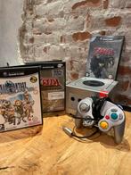GAMECUBE SILVER MET COMPLETE ZELDA EN BON, Met games, Ophalen of Verzenden, Zo goed als nieuw, Met 1 controller