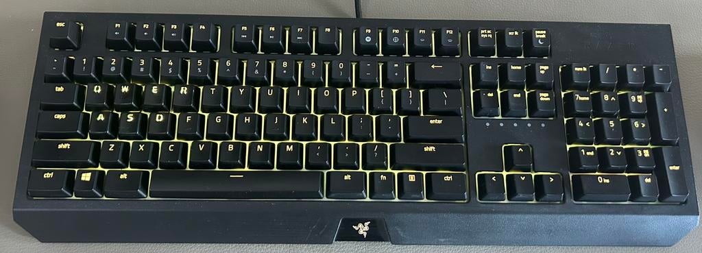 Razer Blackwidow RGB Mechanisch Toetsenbord, Computers en Software, Toetsenborden, Gebruikt, Ophalen of Verzenden, Qwerty, Gaming toetsenbord
