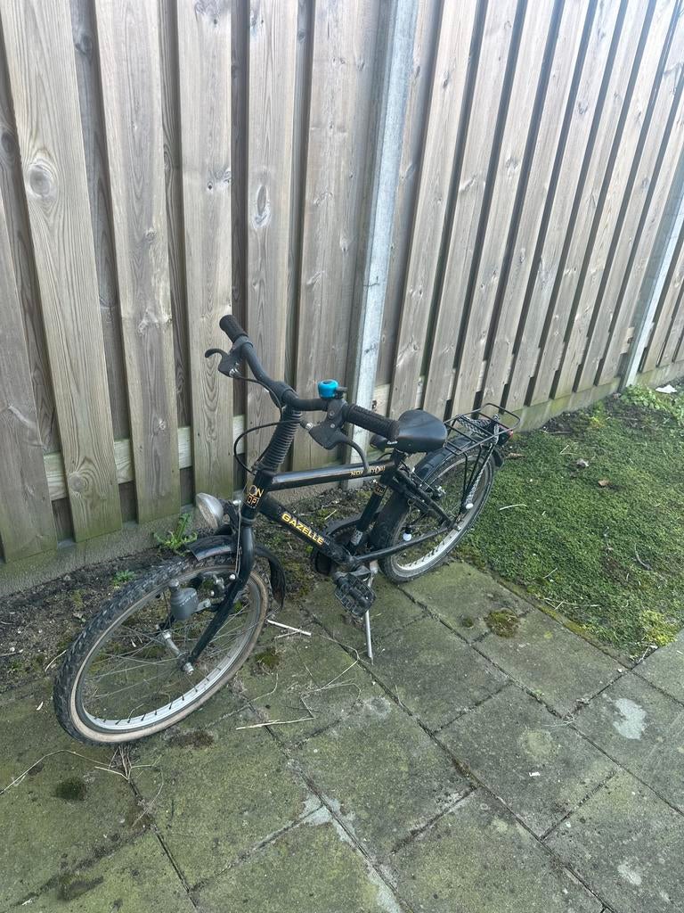 Gazelle kinderfiets, 20 inch, zwart, met handrem, Ophalen, Gebruikt, 20 inch, Handrem