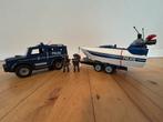 Playmobil Politietruck met speedboot (5187), Ophalen of Verzenden, Gebruikt