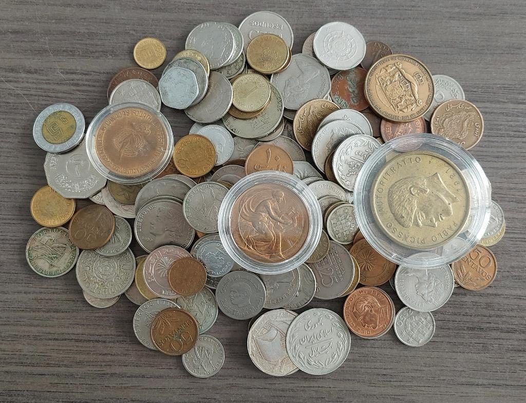 Partij van ruim 140 munten uit de gehele wereld, Ophalen of Verzenden, Buitenland, Munten