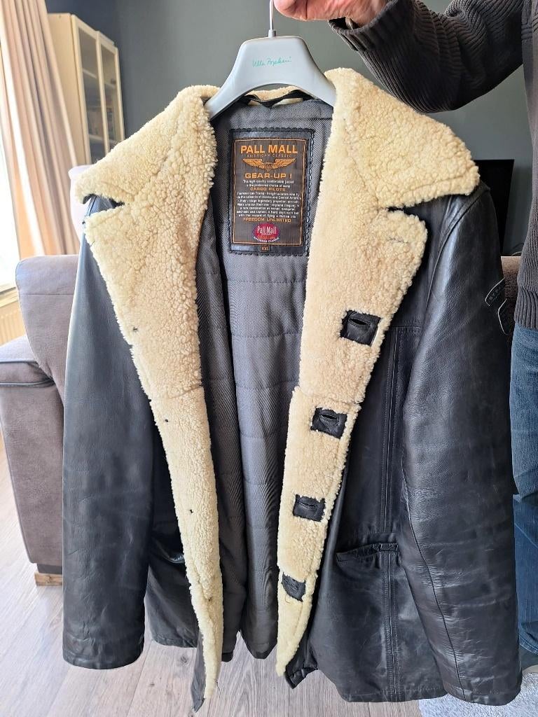 Pall Mall American Classic leren jack XXL – gevoerd, Kleding | Heren, Jassen | Winter, Bruin, Ophalen of Verzenden, Zo goed als nieuw