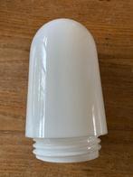Vintage lampenbol schroefkogel melkglas wit glas, Ophalen of Verzenden, Zo goed als nieuw, Glas