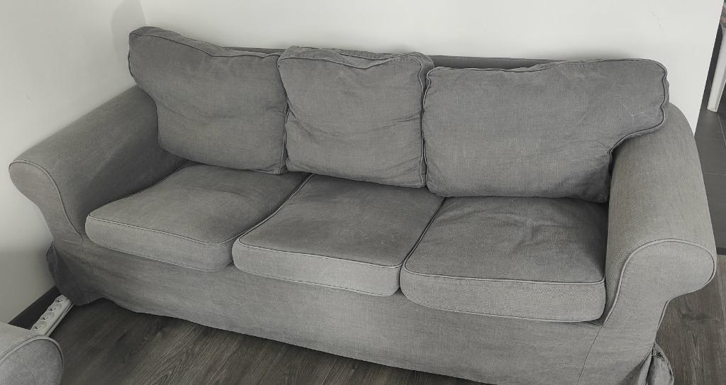 Ikea EKTORP 3+2+2 zitbank, Huis en Inrichting, Ophalen, Gebruikt, Driepersoons, 75 tot 100 cm