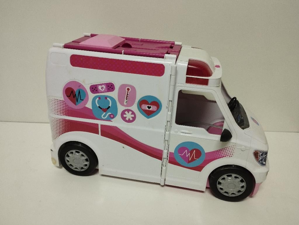 Barbie ambulance en dokterspost!, Kinderen en Baby's, Speelgoed | Poppen, Ophalen of Verzenden, Gebruikt, Barbie