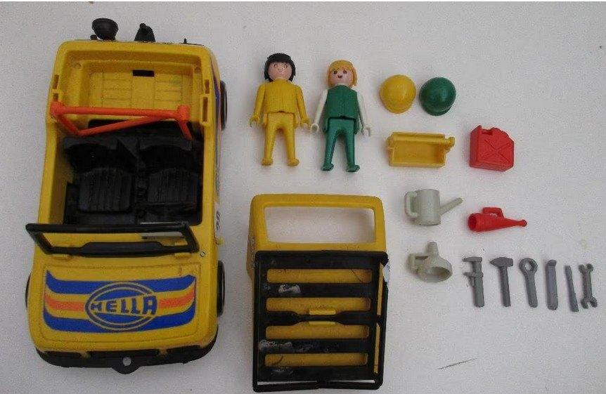 vintage playmobil - gele Ralleyauto nr 29, Ophalen of Verzenden, Gebruikt