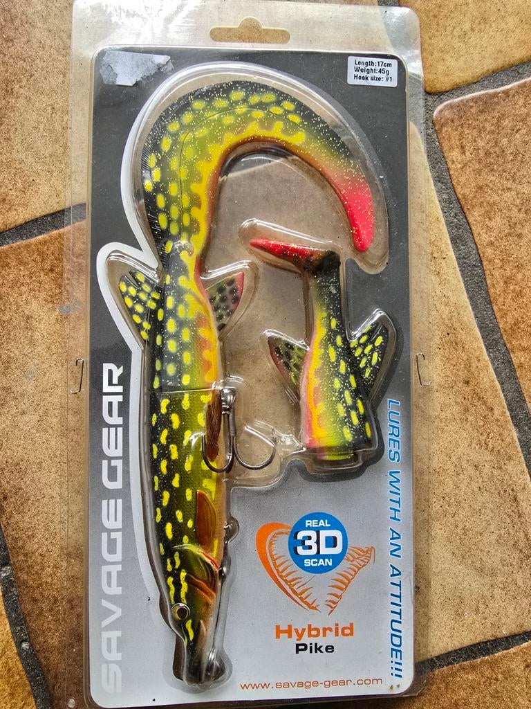 Kunstaas ( snoek, snoekbaars ), Ophalen, Nieuw, Haak