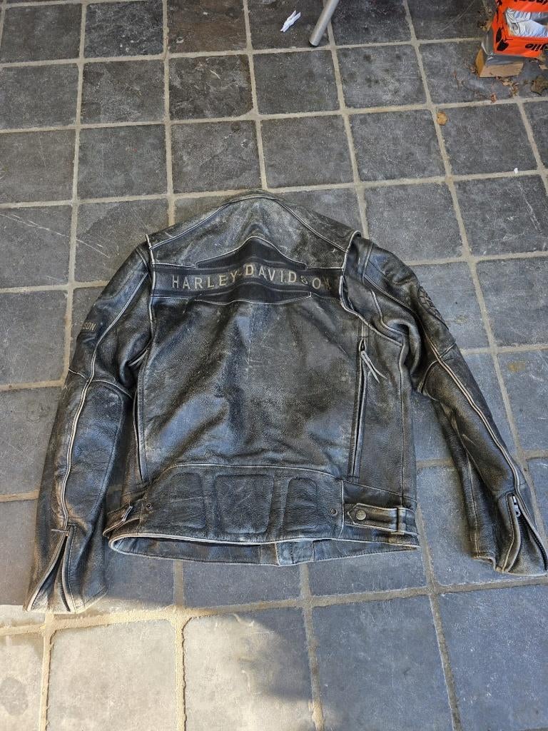 Harley Davidson  leren jas, Motoren, Kleding | Motorkleding, Ophalen, Heren, Jas | leer, Harley Davidson. Origineel.