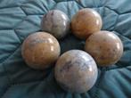 Set van 5 gepolijste marmeren ballen/bollen, Ophalen of Verzenden