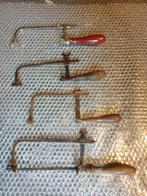 Vier oude juwelierszaagjes verstelbare handzaagjes, Antiek en Kunst, Antiek | Gereedschap en Instrumenten, Ophalen of Verzenden