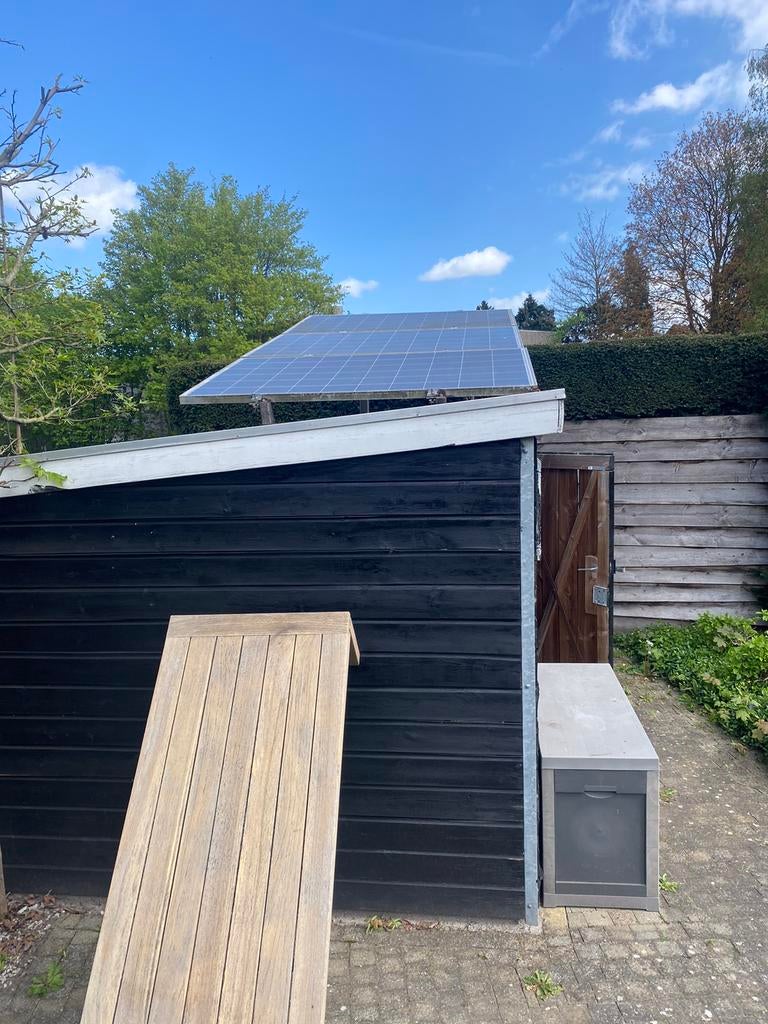 3 Zonnepanelen met on grid omvormer, Doe-het-zelf en Verbouw, Zonnepanelen en Toebehoren, Ophalen, Gebruikt, Compleet systeem