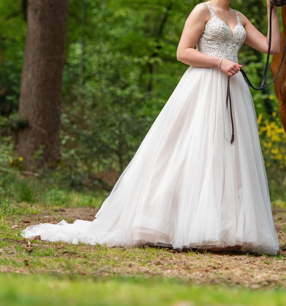 Bruidsjurk incl sluier D'Amore Arnhem, Kleding | Dames, Ophalen of Verzenden