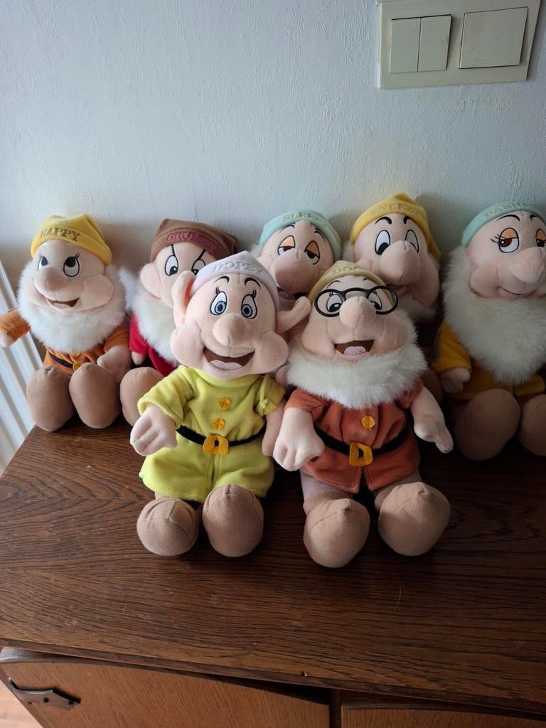 Knuffels: De 7 dwergen van Sneeuwwitje - Zeer nette staat, Ophalen of Verzenden
