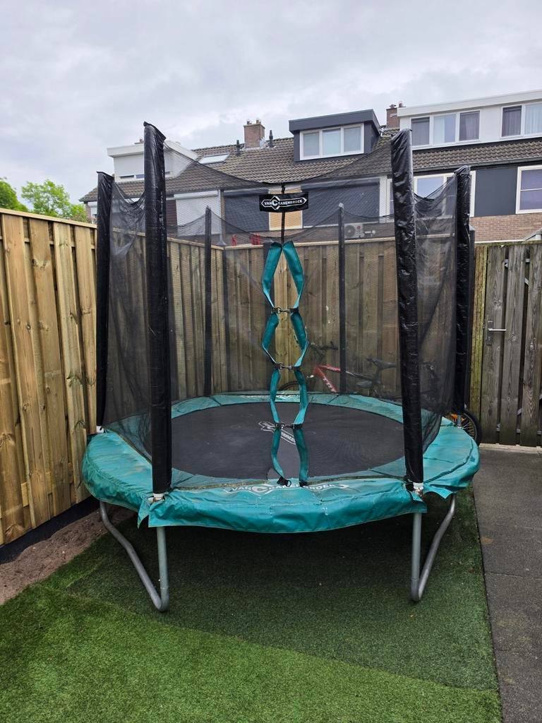 Trampoline Cranenbroek 2,44m met veiligheidsnet, Ophalen, Gebruikt