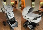 Stokke Trailz kinderwagen met reiswieg en zitje, Kinderen en Baby's, Kinderwagens en Combinaties, Gebruikt, Luchtbanden, Combiwagen