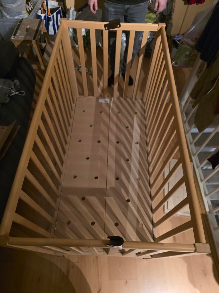 Houten opklap ledikant, Ophalen